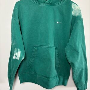 Nike Bleached Green Hoodie with White Swoosh